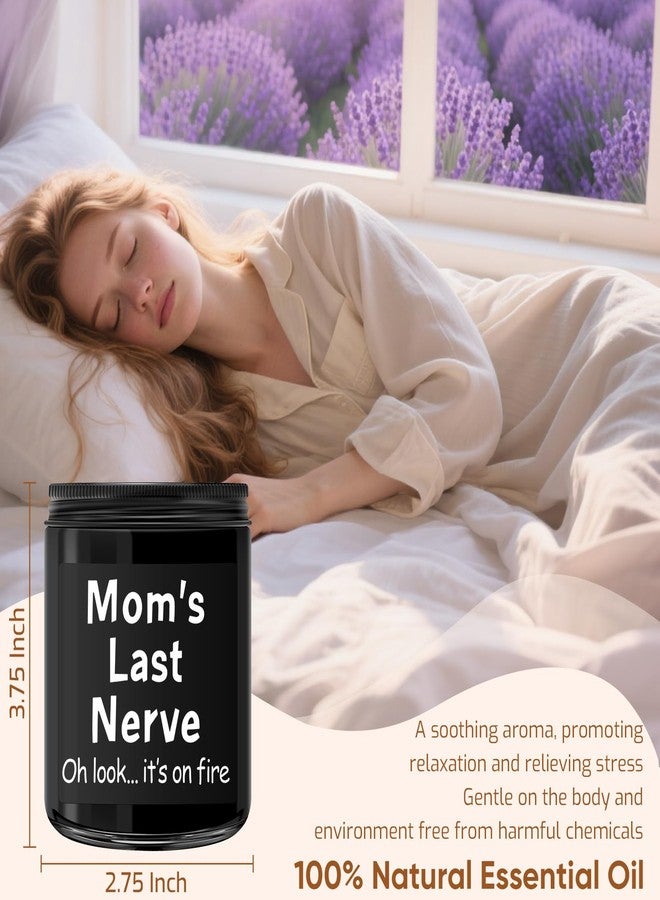 kedofa Gifts for Mom from Daughter Son - Funny Mom Birthday Gifts, Mother's Day Gift for Mommy Mama - Mom's Last Nerve Scented Candle Black - Image 5